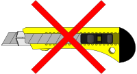 no knifes