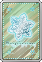 Xmas card, snowflake