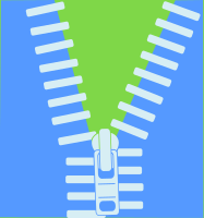 Flat zip