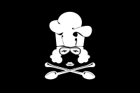 Pirate kitchen flag