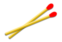 Kitchen Matches (strike on box)