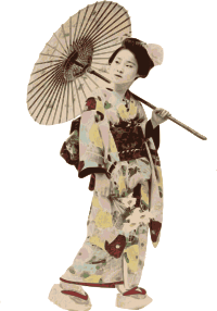 Stereotypical Kimono Lady