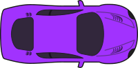 Purple Racing Car (Top View)