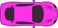 Pink Racing Car (Top View)