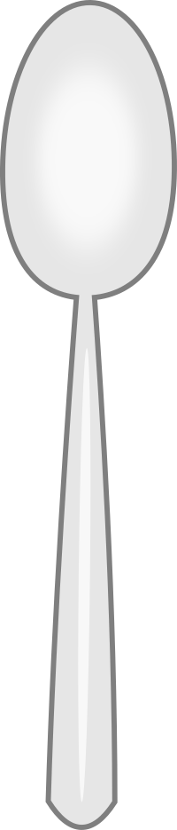 Simple Cartoon Spoon