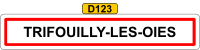 Panneau nom entrÃ©e ville EB10