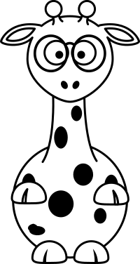 Giraffe line art