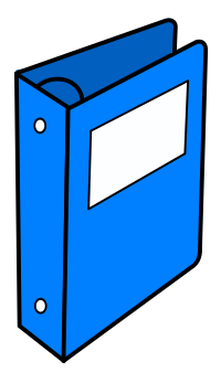 Blue binder