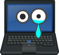 Laptop Crying Eye Contact
