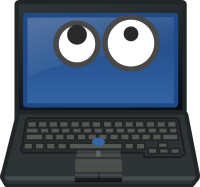 Laptop Looking Up