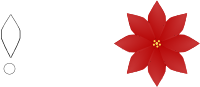 Flower Poinsettia 8 leaf Template