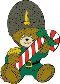 Christmas guard bear