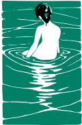 Lady in an Onsen with Background Removed