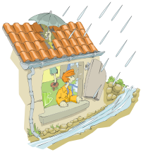 Maison fuite - leaky house