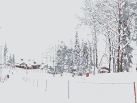 Sochi 2014 Olympic Village in Snow