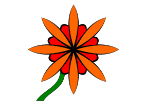 Red & Orange Flower