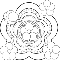 Going in Circles Flowers and Doilies Templates