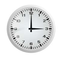 Clock without frame