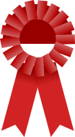 Award Ribbon -- Red