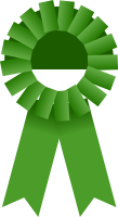 Award Ribbon -- Green
