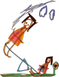 Kindergarten Art See-Saw