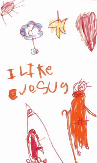 Kindergarten Art Mary Joseph Jesus