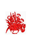 Bowl of Red Flowers