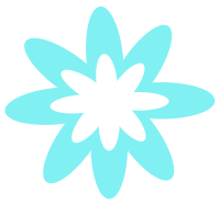 Blue Burst Flower 