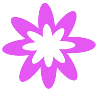 Purple Burst Flower