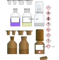 Chemikalien Flaschen/Chemical bottles