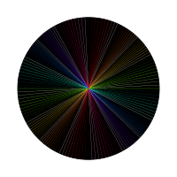 Rainbow line art