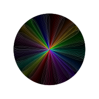 Rainbow line art 2