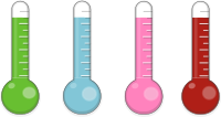 Shiny thermometers