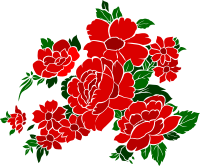 vintage flowers rose 4