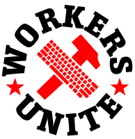 Workers of the world, unite! el pueblo unido jamas sera vencido! hammer and keyboard