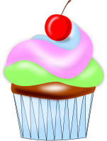 Cupcake w cherry