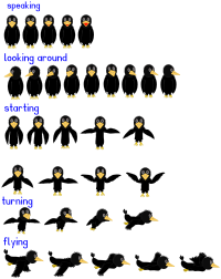 Comic crow animation