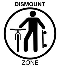 Bike Dismount Zone