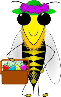 Easter Bee Clipart