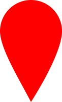 Red map locator marker