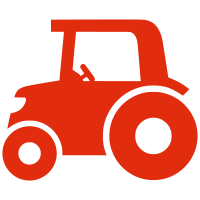 Silhouette tractor