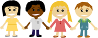 Children holding hands