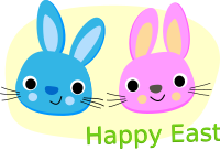 Happy Easter - Rabbits