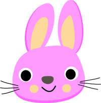 Pink rabbit - Lapin rose