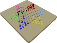 Chinese Checkers Game In Progress