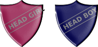 Headboy and Headgirl badges