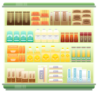 Supermarket Goods Shelf 1