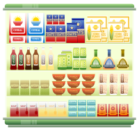 Supermarket Goods Shelf 2