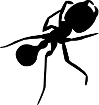Ant silhouette 1