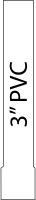 Short 3" PVC Pipe